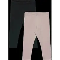Lindex Leggings beige / negro