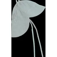 Huttelihut - Kid's Summer Hat Ears Muslin - Sombrero size 48 cm - 6-12 Months, gris/turquesa
