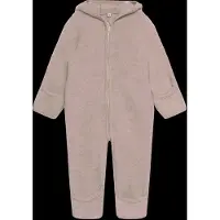 Huttelihut - Baby's Pram Suit Wool Fleece - Mono size 56, beige