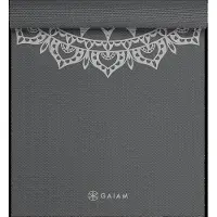 Gaiam - Marrakesh Yogamatte Printed - Esterilla de yoga size 173 x 61 x 0,5 cm, gris