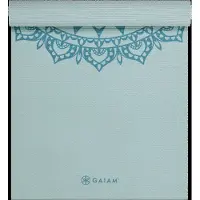 Gaiam - Marrakesh Yogamatte Printed - Esterilla de yoga size 173 x 61 x 0,5 cm, verde/turquesa