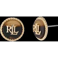 Ralph Lauren Pendientes arena / marrón oscuro / oro
