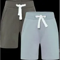 Minymo - Boy's Basic 53 Sweat Short (2-Pack) - Pantalones cortos size 128, gris