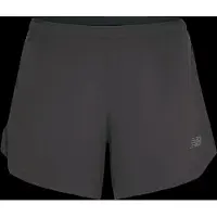 New Balance - Women's Run Essentials Short 5'' - Pantalones cortos de running size L, negro/marrón