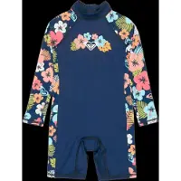 Roxy - Kid's Morning Flower Springsuit - Lycra size 4 Years, azul