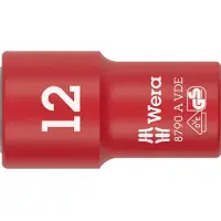 Wera 8790 A: Inserto de llave de vaso "Zyklop" VDE, aislado, con accionamiento de 1/4", tipo hembra, 1/4", métrico/imperial, 5 mm, 2,18 cm, 41 mm