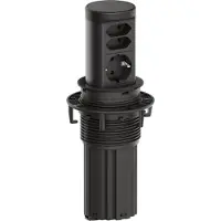 Bachmann ELEVATOR2, 1xCEE7/3, 2xEuro, color RAL9005, 0,5 metros, ISV