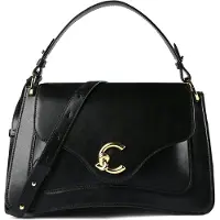 Coccinelle Bolso de mano 'C-Me Calf 30x18x10 cm' negro