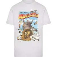 Merchcode Camiseta 'Madagaskar' mezcla de colores / blanco