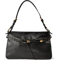 Pinko Belt Bag Big Bolsa de hombro Piel natural 40 cm negro