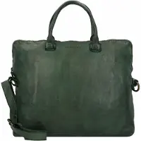 Harold's Submarine Bolso Piel natural 38 cm Compartimento para el portátil verde