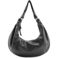 Fredsbruder Always With You Bolsa de hombro Piel natural 52 cm negro