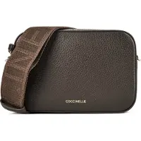 Coccinelle Bolso de hombro 'TEBE' marrón oscuro
