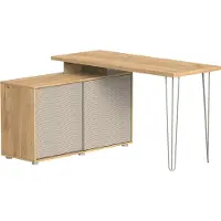 Vicco Escritorio de esquina Notivo Cachemira 135 x 55 cm con archivador, Model 58708