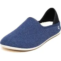 Gottstein - Linen Slip-On - Zapatillas de estar por casa size 46, azul