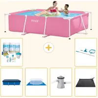 Intex Piscina rectangular de estructura - 220x150x60 cm - 7 piezas - SCB97
