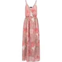 Cloud5ive Vestido de verano oliva / rosé / rojo claro / blanco