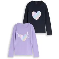 Tom Tailor Camiseta navy / aqua / lavanda / albaricique
