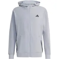 Adidas - D4T Workout Full-Zip Hoodie - Sudadera size XXL, gris