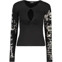 Desigual Camiseta negro / blanco