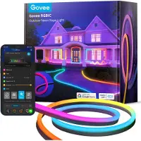 Govee Tiras de luces LED neón para exteriores RGBIC, de 10 metros