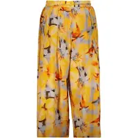 Desigual Pantalón amarillo / gris claro / merlot / negro