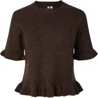 Pieces Jersey 'PCSally' marrón oscuro
