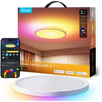 Govee Lámpara de techo inteligente redonda RGBWW+ RGBIC de 30 cm (12 pulgadas) de