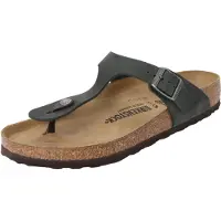 Birkenstock Sandalias de dedo 'Gizeh' verde oscuro