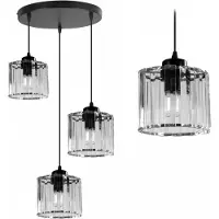 Toolight Lámpara Colgante De Techo App513-3Cpr Black13X25X102Cm