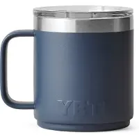 Yeti Coolers - Rambler 10 CL Mug MS - Vaso aislante size 296 ml, gris/azul