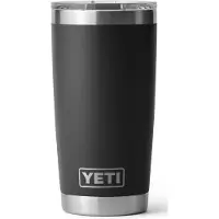 Yeti Coolers - Rambler Tumbler - Vaso aislante size 591 ml, gris/negro