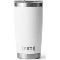 Yeti Coolers - Rambler Tumbler - Vaso aislante size 591 ml, blanco/gris