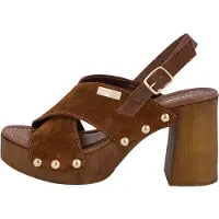 Les tropéziennes par m belarbi Sandalias 'Paloma – Ledersandalen mit Absatz' marrón