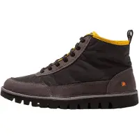 Art para hombre. 115851101003_001 Zapatillas abotinadas1585 Ontario negro (46), Piel, Plano, Nobuck, Cordones, Casual, outlet 2026.
