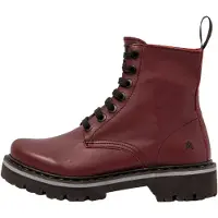 Art unisex. 111661267003_008 Botines de piel burdeos (39), Plano, 1 a 3cm, Cordones, Casual, outlet 2026.