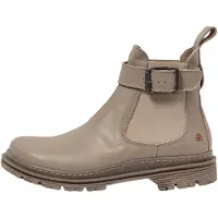 Art para mujer. 1189212SF003_020 Botines de piel 1892 Nappa Sesame/ Birmingham (42), Beige, Plano, 1 a 3cm, Casual, outlet 2026.