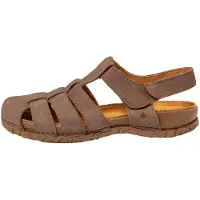 El naturalista unisex. 2586211UN005_039 Sandalias de Piel N5862 Tabernas marrón (45), Plano, Velcro, Casual, outlet 2026.