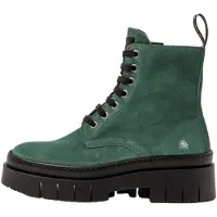 Art para mujer. 11953S1UM003_0G3 Botines de piel 1953S Silk Suede Alpine/Amberes (36), Plano, 1 a 3cm, Casual, Verde, outlet 2026.