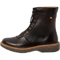 El naturalista para mujer. 255812010005_001 Botines de piel N5581 negro (36), Plano, Cremallera, Casual, outlet 2026.