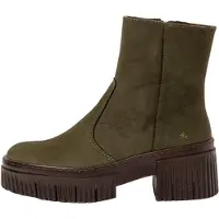 Art para mujer. 113741222003_0G3 Botines de piel 1374 verde (41), 3 a 5cm, Cremallera, Casual, outlet 2026.