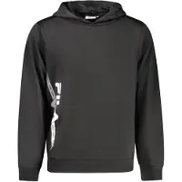 FILA Manta Regular Graphic Hoodie Black Talla: S | Sudaderas con Capucha Outlet | Hombre | Negro