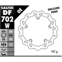 Galfer Disco De Freno Flotante Df702w Fixed