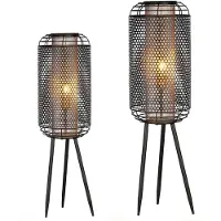 Gilde Lámpara de pie "Industrial", metal, color negro, unidad de venta: 1, altura: 93 cm, diámetro: 27 cm. Código: 4001250841029