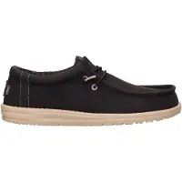 HeyDude para hombre. HD41894 Zapatos Wally Classic marrón (42), Plano, Cordones, Casual, outlet 2026.