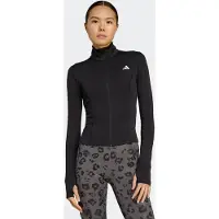 Adidas - Women's Workout Essentials Zip Through Jacket - Camiseta de manga larga size XXL, negro