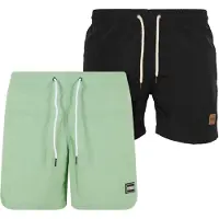 Urban Classics Bermudas verde claro / negro