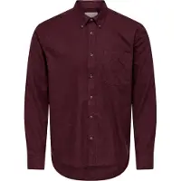 Only & Sons Camisa 'ONSJUPITER' rojo rubí