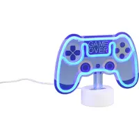 TRIO Lámpara de pared LED "Reality", diseño "Game Over", con forma de mando, 23 x 18 cm, luz cálida blanca