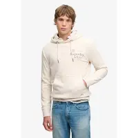 Superdry para hombre. M2014716A Sudadera con capucha 1954 Company Relaxed beige (L), Casual, Algodón, outlet 2026.